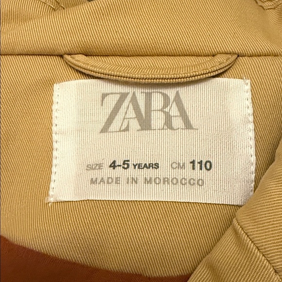 Zara Kids Camel Trench Coat - Picture 2 of 6